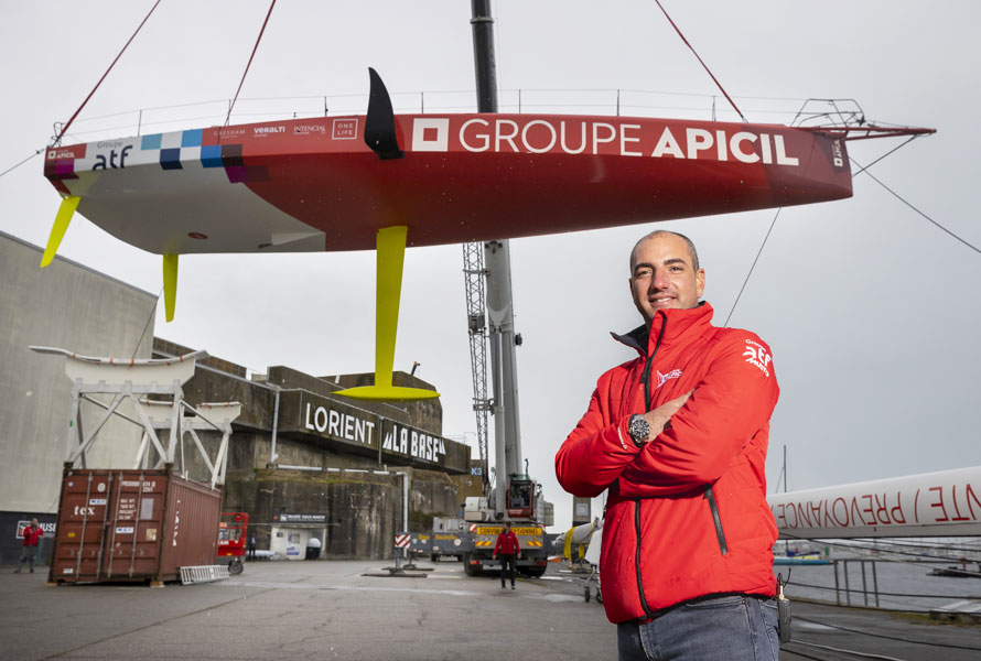 Mise à l'eau du nouvel IMOCA Groupe APICIL